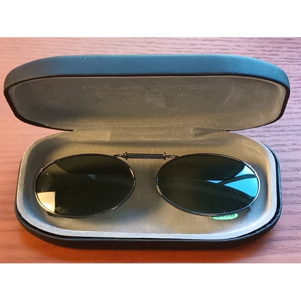 Polar Optics Side Clip On Sunglasses Polarized 4 Prong Eyeglass Attach